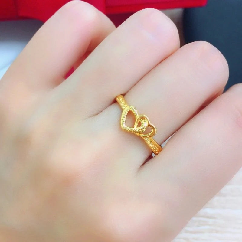 Gold Plated Retro Heart Ring - Our Top Selling Product